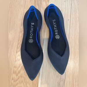 Rothy's Black and Blue Flats